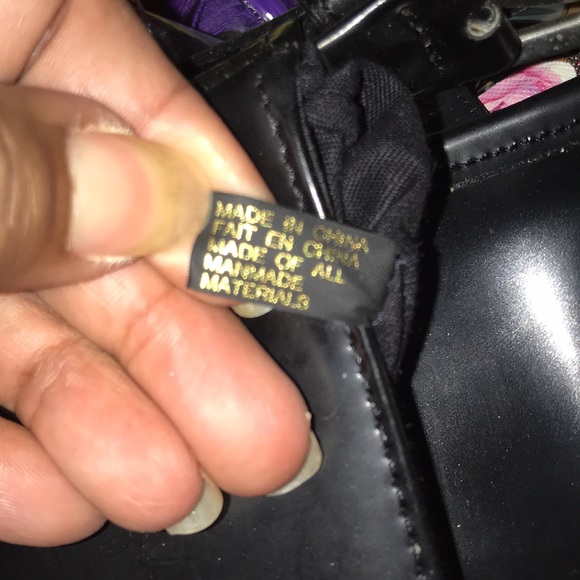 Shoulder Bag Raspberry Snake Print - Picture 6 of 11